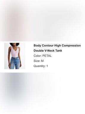 Body Contour High Compression Double V-Neck - size medium